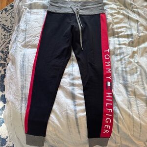 Tommy Hilfiger NWOT Black and Red Joggers